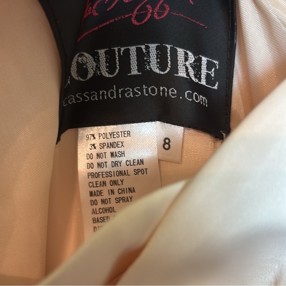 NWT Mac Duggal Gold Tan Strapless Embellished Gown - Picture 5 of 6